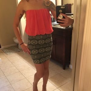 Charlotte Russe mini strapless sweetheart dress